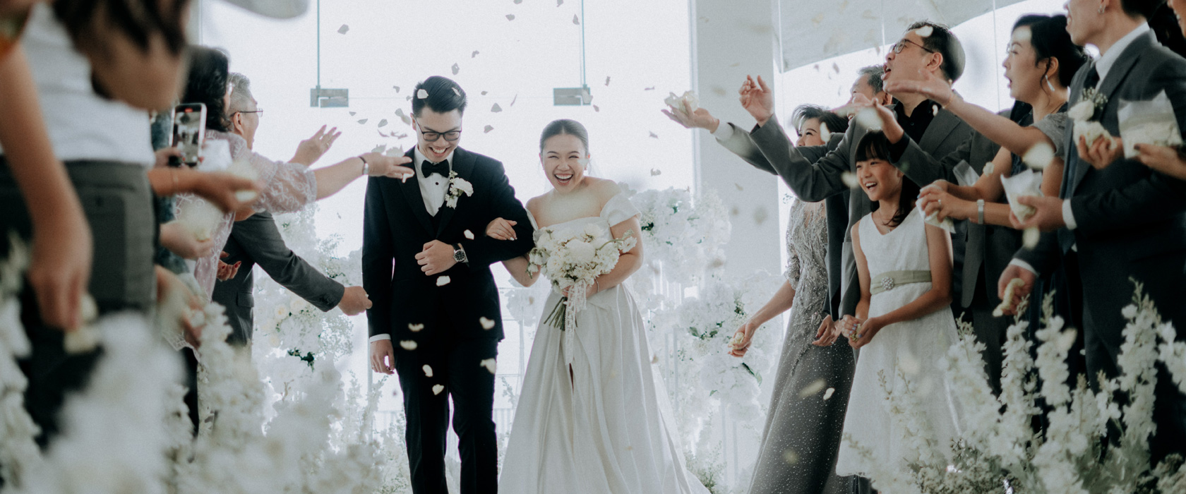 Wedding recessional celebration at Novus Jiva Anyer