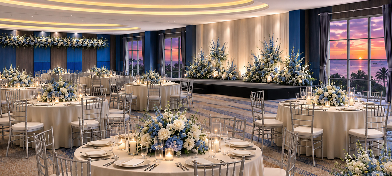 Nara Ballroom with ocean view at Novus Jiva